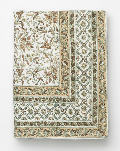 Estelle Block Print Tablecloth